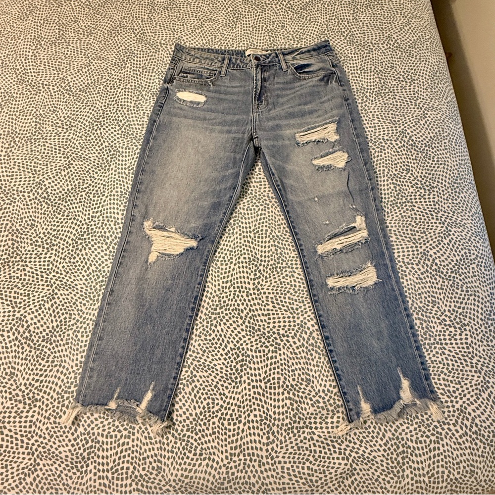 Hidden | Distressed Boyfriend Jeans - Picture 5 of 10